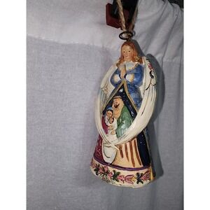 Jim Shore Heartwood ornament‎ Angel Nativity
